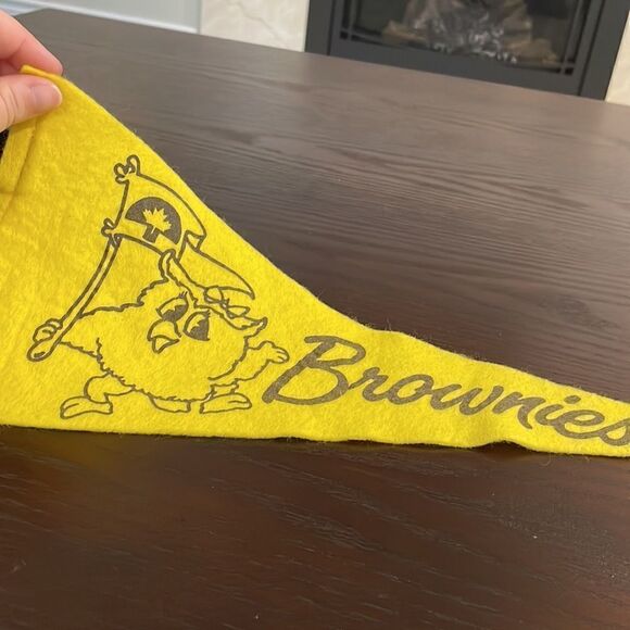 Brownies CAN Girl Guides of Canada Vintage Brownies Flag Great Condition 17.5” - Picture 2 of 6